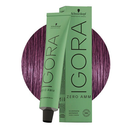 Schwarzkopf Professional Igora Zero Ammonia 6-99 Extra Dark Violet Blonde Permanent Hair Color 60ml