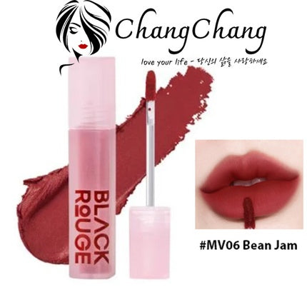 Black Rouge Muddish Cushion Velvet Lip Tint 4g Mv06 Bean Jam