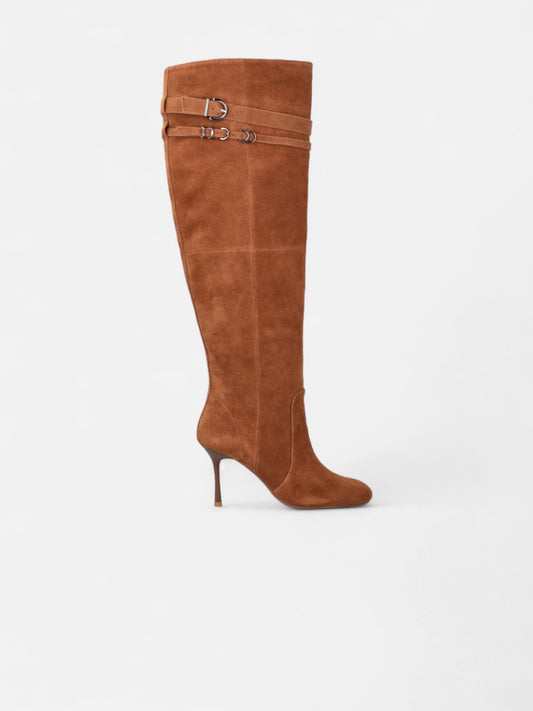 POLLY 02 - BOOT COW SUEDE SIGARO