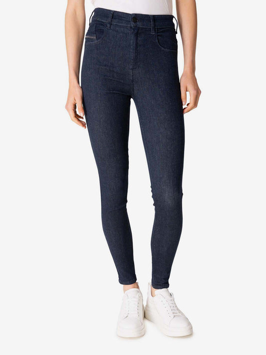 Diesel Slandy Dark Blue Cropped Skinny Fit Jeans (SUNICE-3134667) Women