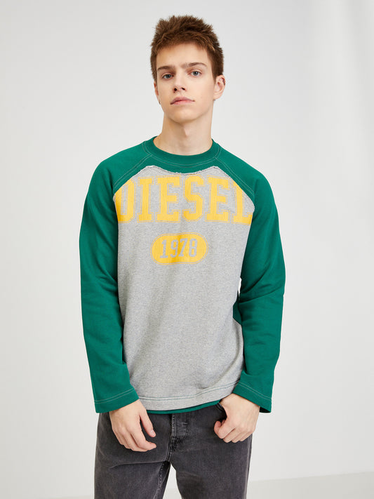 Diesel Green And Grey Brindle Sweatshirt (SUNICE-3574936) Men