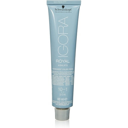 Schwarzkopf Professional Igora Royal Highlifts Permanent Hair Color Cream 10/1 Lightest Ash Blonde
