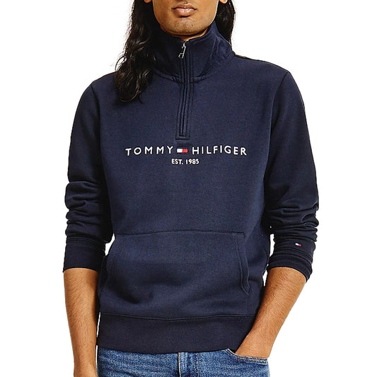 Tommy Hilfiger Logo Mock Neck Sweater (MW0MW20954-DW5) Men