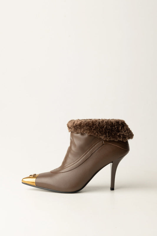 LUCY 25 - ANKLE BOOT NAPPA/LINING FUR MORO