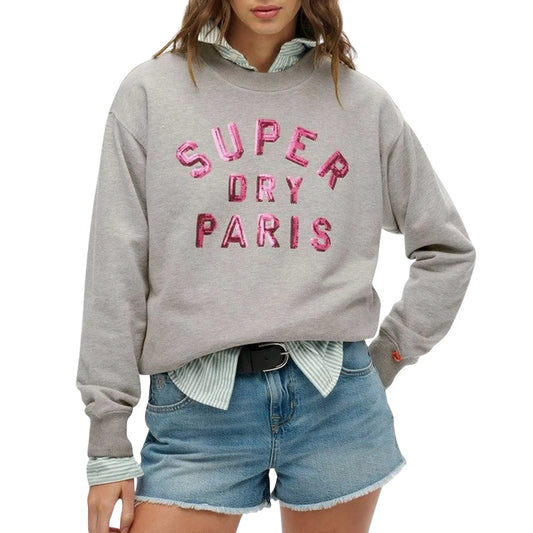 Superdry Embellished Varsity Loose Crew Sweater (W2012245A-07Q) Women