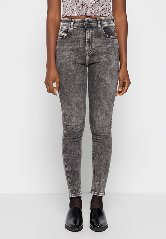 Diesel 1984 SLANDY-HIGH PANTALONI Black (ZZO2U4702-Q00) Women