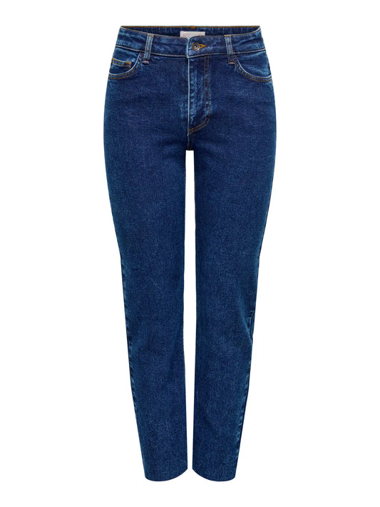 Lullu Hwstraight Ank Jeans Dark Blue Denim (15340366) Women