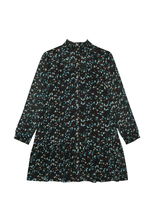 Tom Tailor Dresses & Jumpsuits Dress with Allover-Print black (TO223F0CH-Q11) Kids