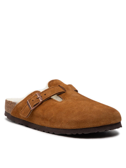 Birkenstock Boston Suede Leather Mink (1001141) Unisex