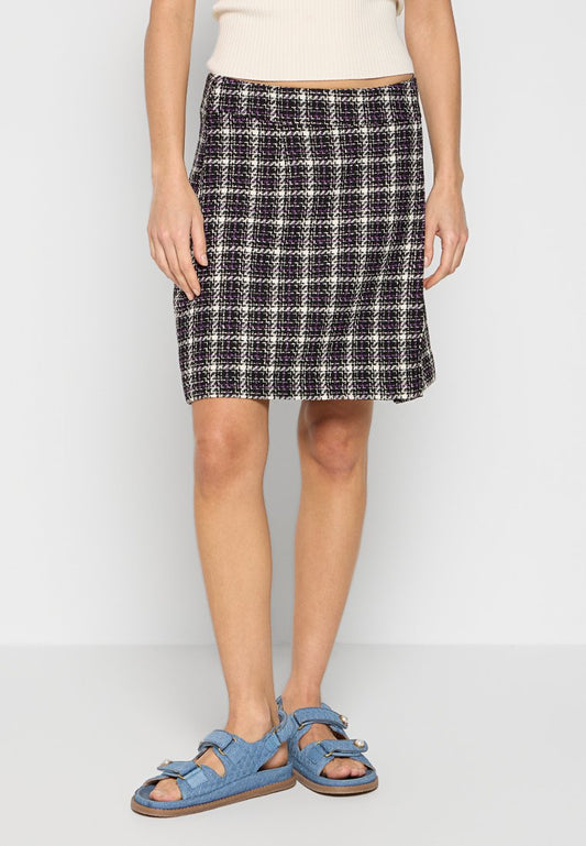 CHECK BOUCLE HW SKIRT Women