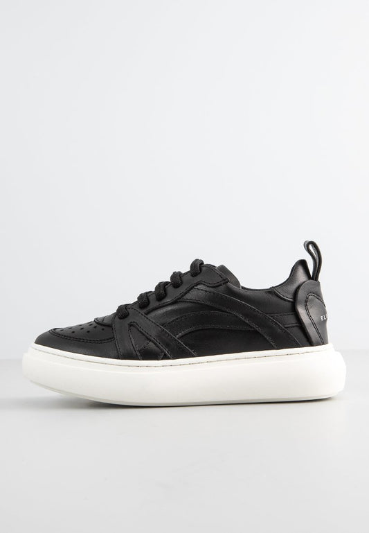 LEATHER LOW TOP SNEAKERS LACE UP Girls