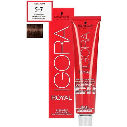 Schwarzkopf Professional Igora Royal Hair Dye, 60ml, Shade 5-7, Light Chestnut Copper