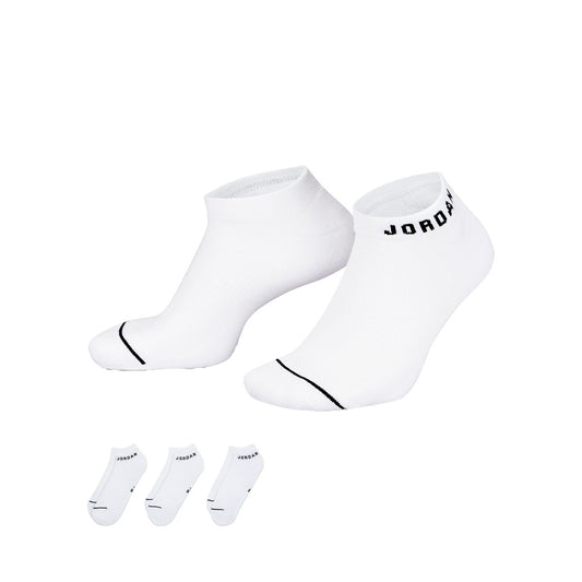 Jordan Socks Everyday Cushioned Poly No-show (3 Pairs) White (DX9656-100) Unisex