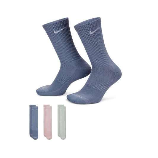 Nike Socks Everyday Plus Cushioned Crew (3 Pairs) Ashen SlateWhite (SX6888-933) Unisex