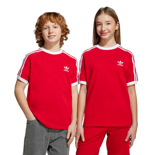 adidas 3 Stripe Tee Better Scarlet (JI8467) Kids