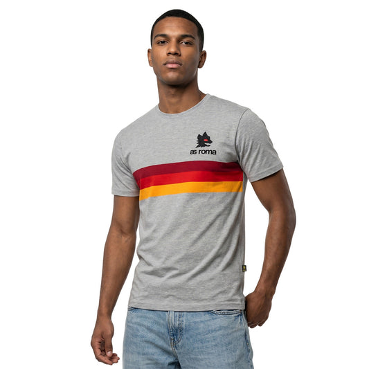 COPA T-Shirt As Roma Stripes Grey (6087) Men