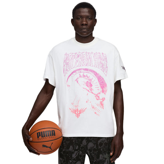 Puma T-Shirt LaMelo World Tour White (632372-01) Unisex
