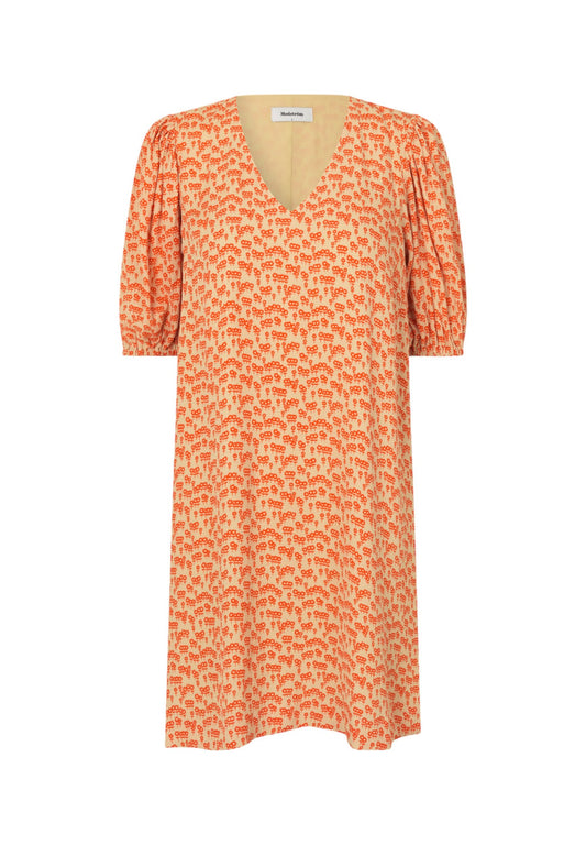 Modström FammiMD print dress Apricot (MO421C0CZ-H11) Women
