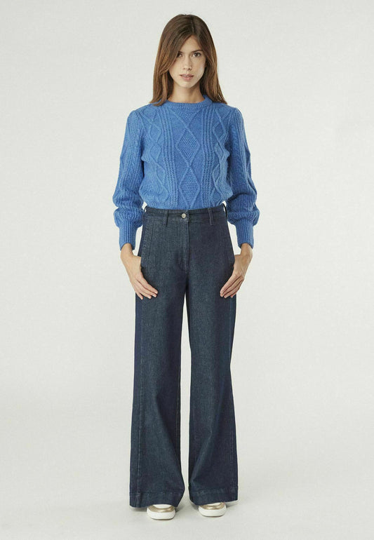 NAF NAF AD03 Sweater RHNU144A Blue (NA521I0OK-K11) Women