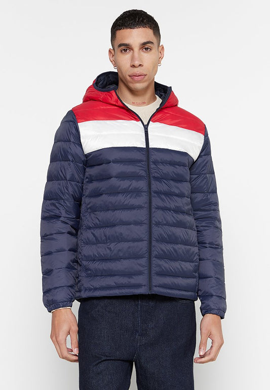 Jack & Jones JWHWAYNE HOOD PUFFER JACKET Dark Blue (ZZO276F13-K00) Men