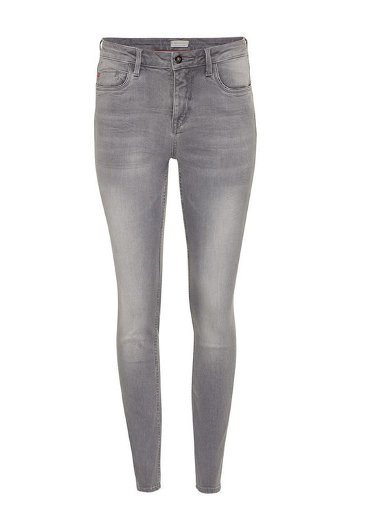 Mexx Denim pants JENNA Mid waist/ Slim leg jeans Light Grey (ME421N00S-C11) Women