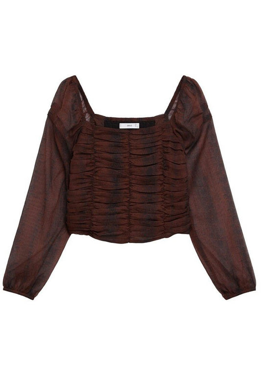 Mango Bedruckte chiffonbluse (M9121E3QV-O11) Women