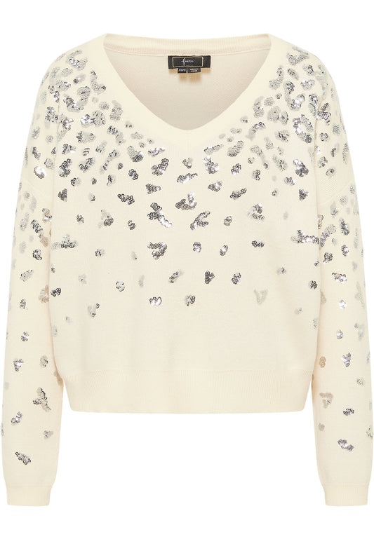 faina Knit Jumper White (FAB21I07U-A11) Women