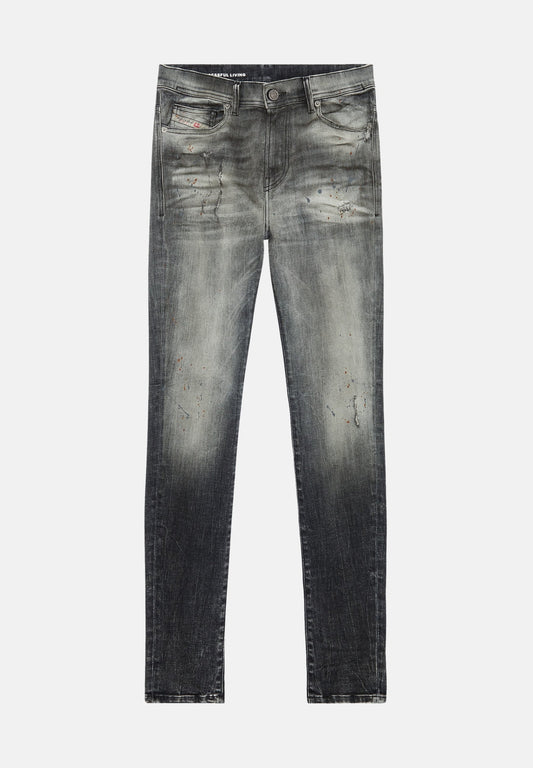 Diesel 1983 D Amny 09E70 Skinny Jeans Black (DI121N0N6-Q11) Men