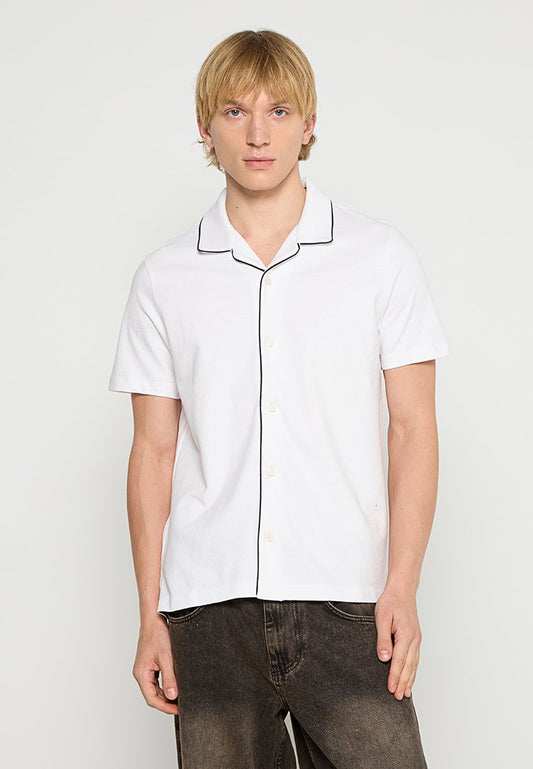 Ted Baker SELAR SS Regular Button Through Shirt White (ZZO2K2R26-A00) Men