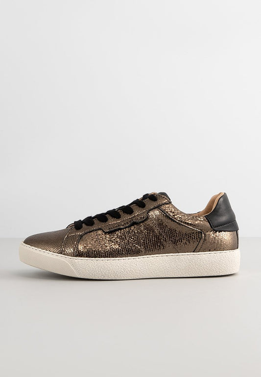 AllSaints SHEER SHIMMER SNEAKE Gold-Coloured (ZZO2E9P39-F00) Women