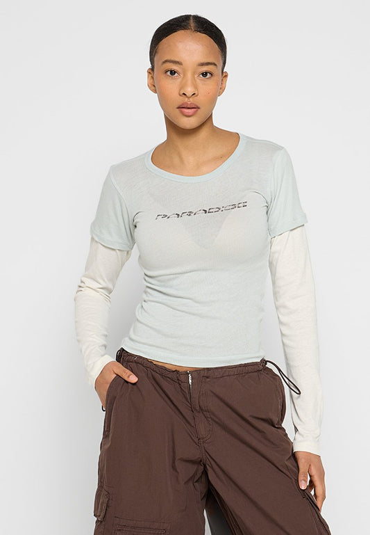 BDG Paradise Mock Layer Tee Women