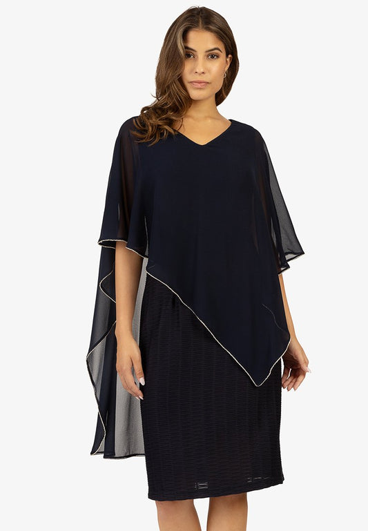 jersey dress with cape Women