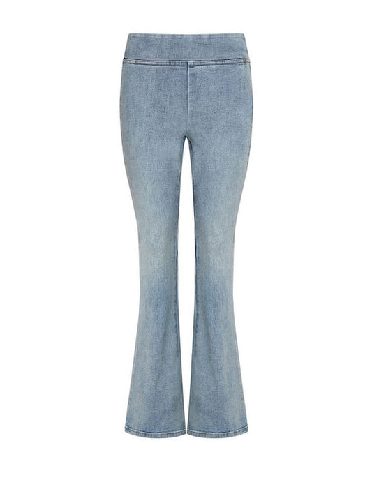 DKNY High Rise Pull On Flare Jeans Fairview Wash (DJ4M4022KX6) Women