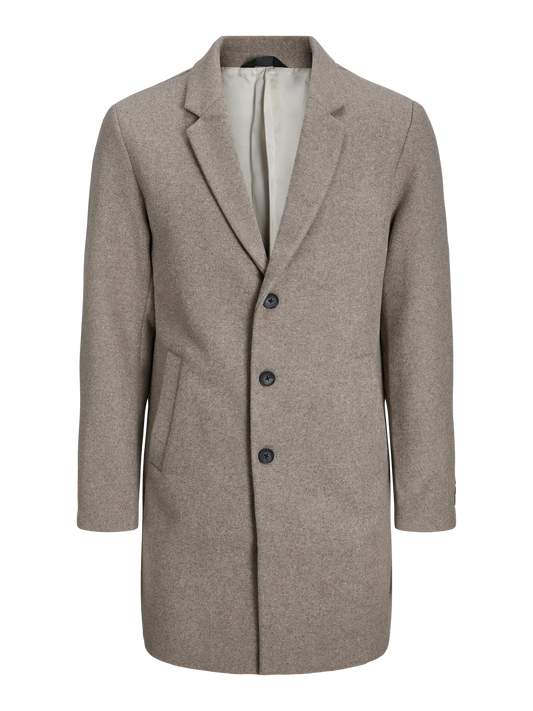 Eharrison Wool Blend Coat Greige (12263845) Men