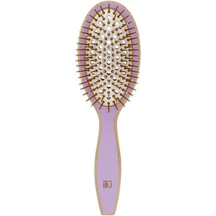 Ilu BambooM Detangling Eco Friendly Bamboo Hairbrush Wild Lavender Oval