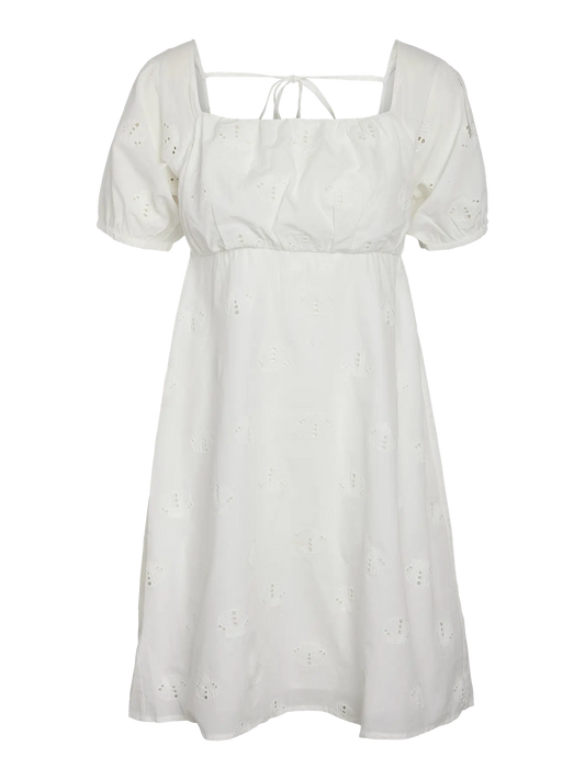 Ashley Short Sleeve Short Dress Cloud Dancer (27037031) Women