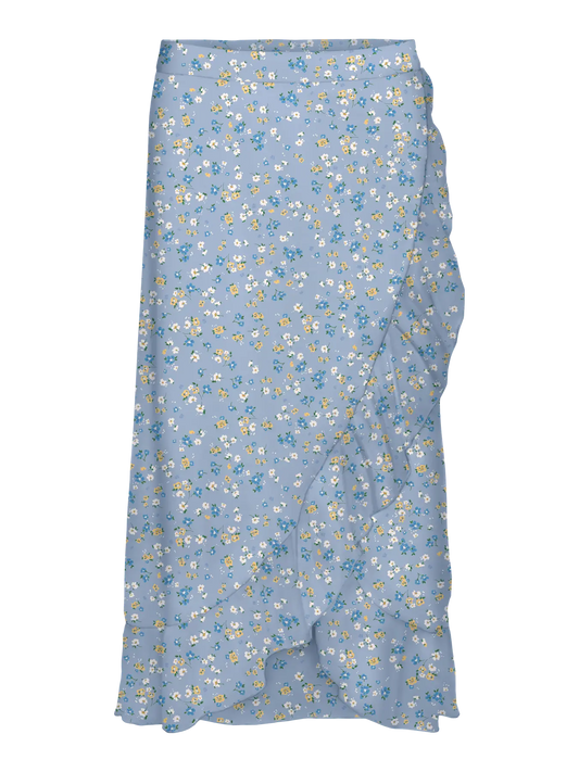 Smilla High Waist Wrap Skirt Cashmere Blue Aura (10335530) Women