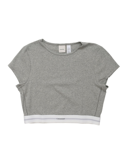 Calvin Klein Womens T-Shirt LV00QS7349P7A Grey