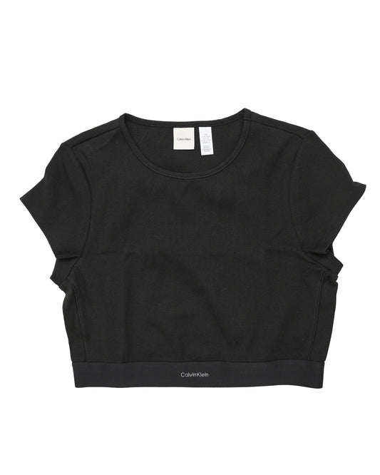 Calvin Klein Womens T-Shirt LV00QS7349UB1 Black