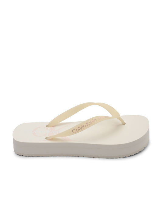 Calvin Klein Womens Flip Flops YW0YW016200GG Beige