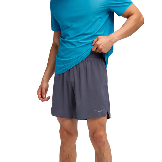 HOKA Shorts Glide 7' Short 2-in-1 grey (1176972-CLG) Men