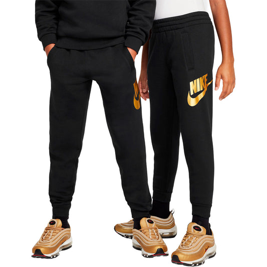 Nike Trousers Club Fleece Jogger Gold Black/ Metallic Gold (HQ0981-010) Kids