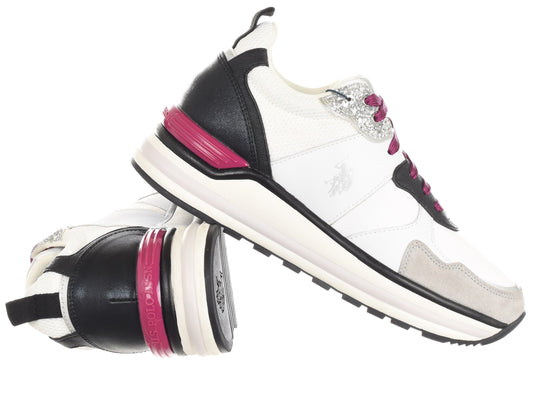 U.S. Polo Assn. Shoes OPHRA006 WHI BLK01 (4614) Women