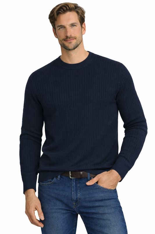 JACK&JONES Sweater JPRBLUBARKLEY KNIT CREW NECK CH LN 12286611 NIGHT SKY (9203) Men