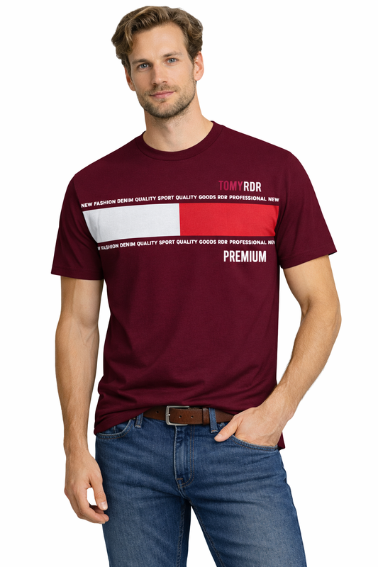 JUMPER T-SHIRT T-shirt Men's Burgundy (9255) Men