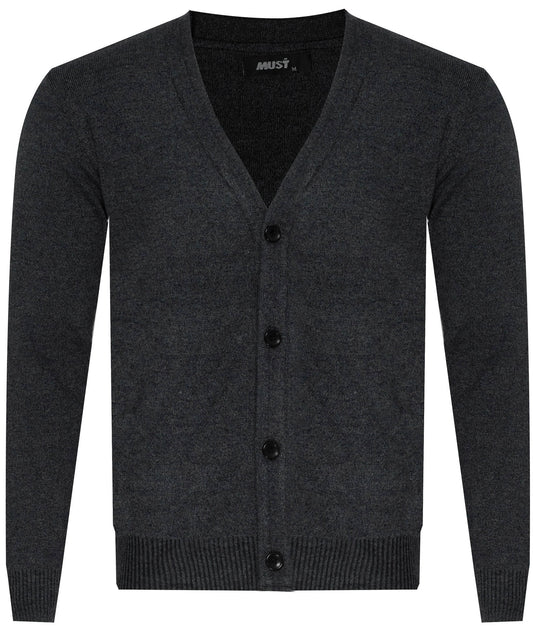 MUST Parkour KARDIGAN Men's ROZPINANY NA GUZIKI Dark Grey (8256) Men