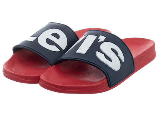 LEVI'S Slides Women's JUNE L NAVY RED (9459) Women