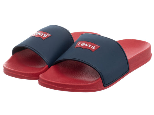LEVI'S Slides POOL VPOL0187S NAVY RED 0290 (9466) Women