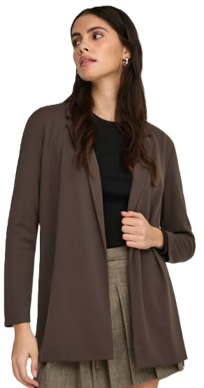 JDY ONLY Blazer GEGGO L/S BLAZER JRS NOOS 15180572 CHOCOLATE BROWN (10210) Women
