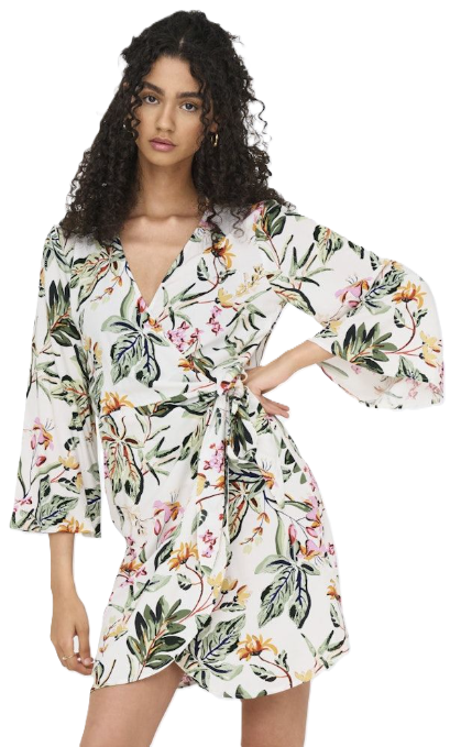 JDY ONLY Dress SUMMER SEASON LIFE 7/8 SHIRT DRESS WVN NOOS 15321349 CLOUD DANCER (10226) Women